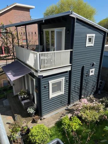 Tinyhouse Woody At The Water Lägenhet Zaandam Exteriör bild